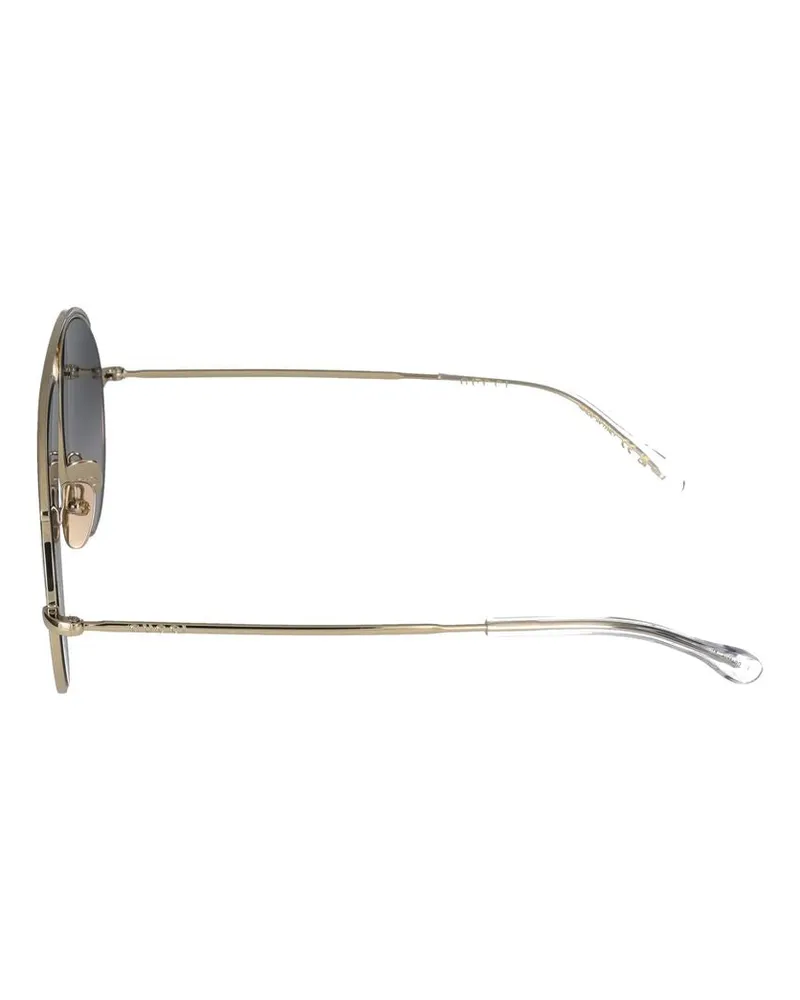 Gucci Women's Sunglasses  Gg1654s 012 Gold Grey 10-150 Metal Gold