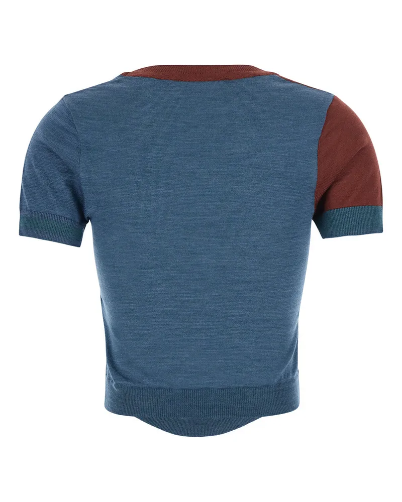 Vivienne Westwood Argyle Wool Sweater — Blue Blue