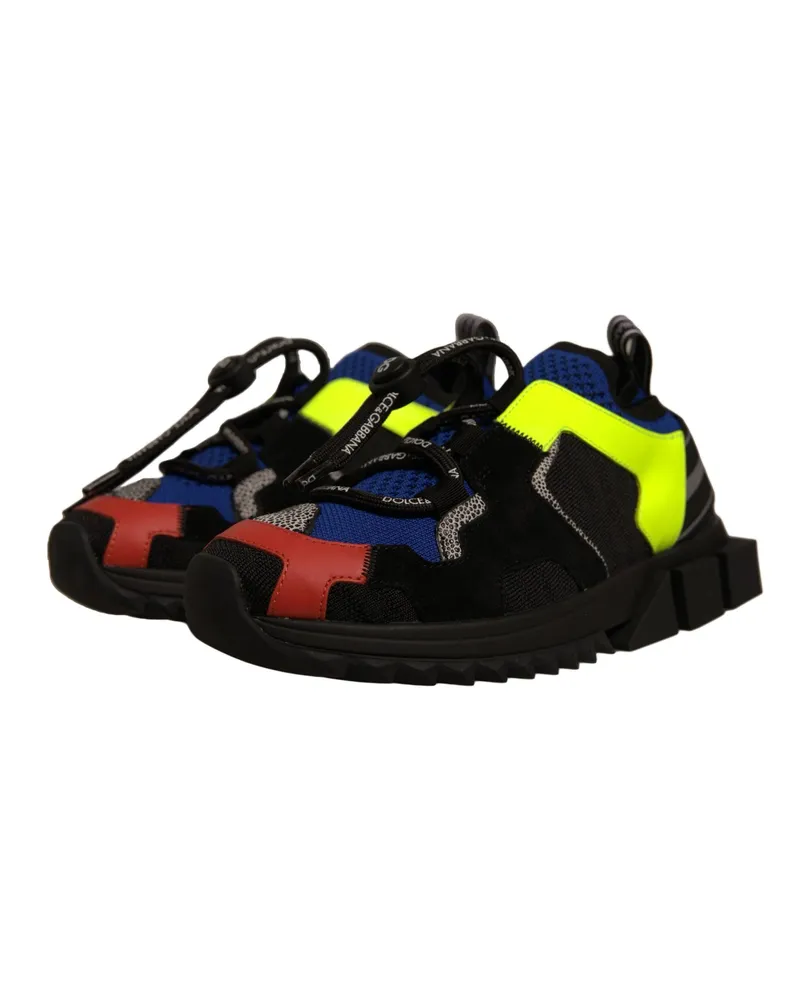 Dolce & Gabbana Women's Multicolor Low Top Sorrento Sneakers Shoes Multicolor