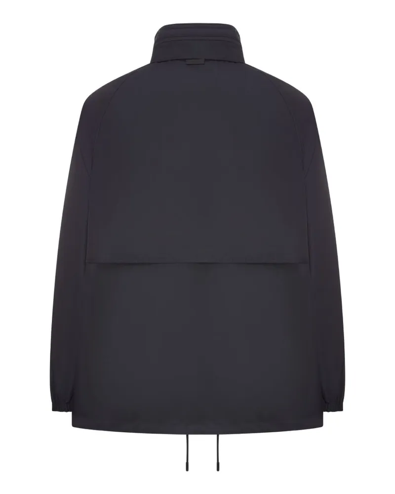 Saint Laurent Nylon Rain Coat Coat — Black Black