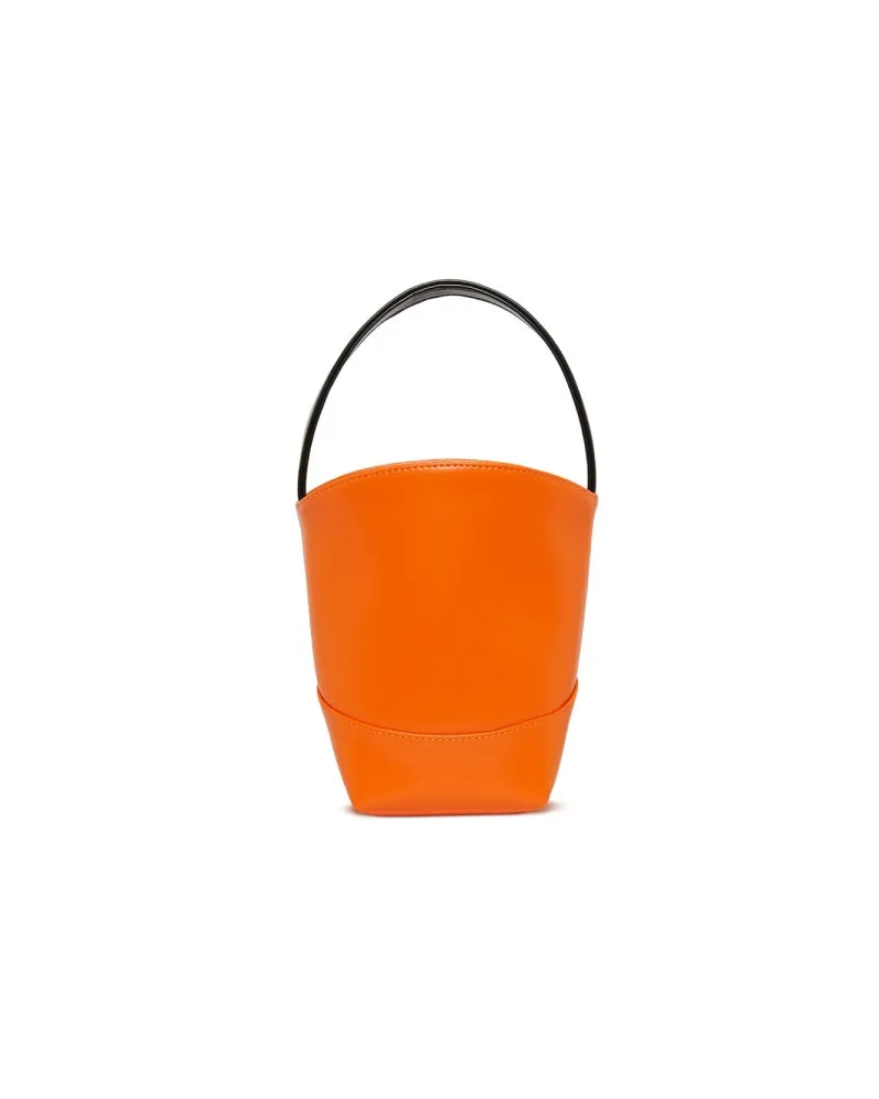 Marni Girls' Handbag Basketing Orange Polyester Handbags Hand Bags Orange