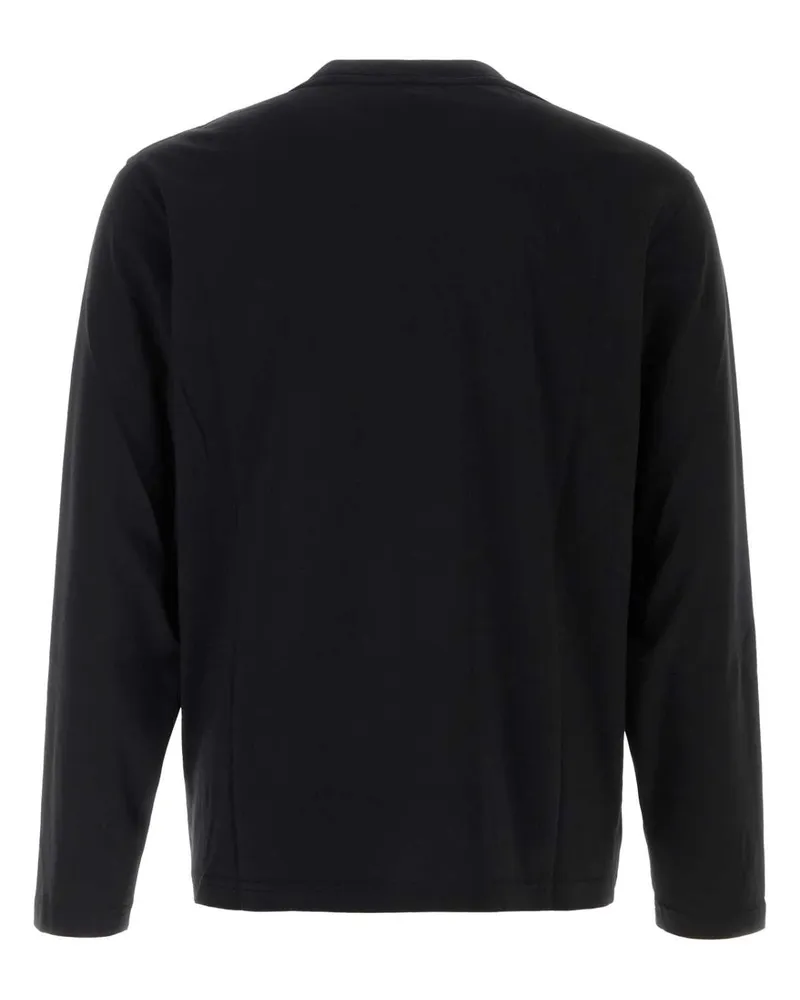 AUTRY Men Black Cotton T-Shirt Jerseyblack Exterior Exterior: T-shirts And Polos Black