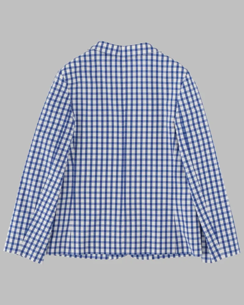 Gucci Gingham Cotton Jacket — Multicolor Multicolor