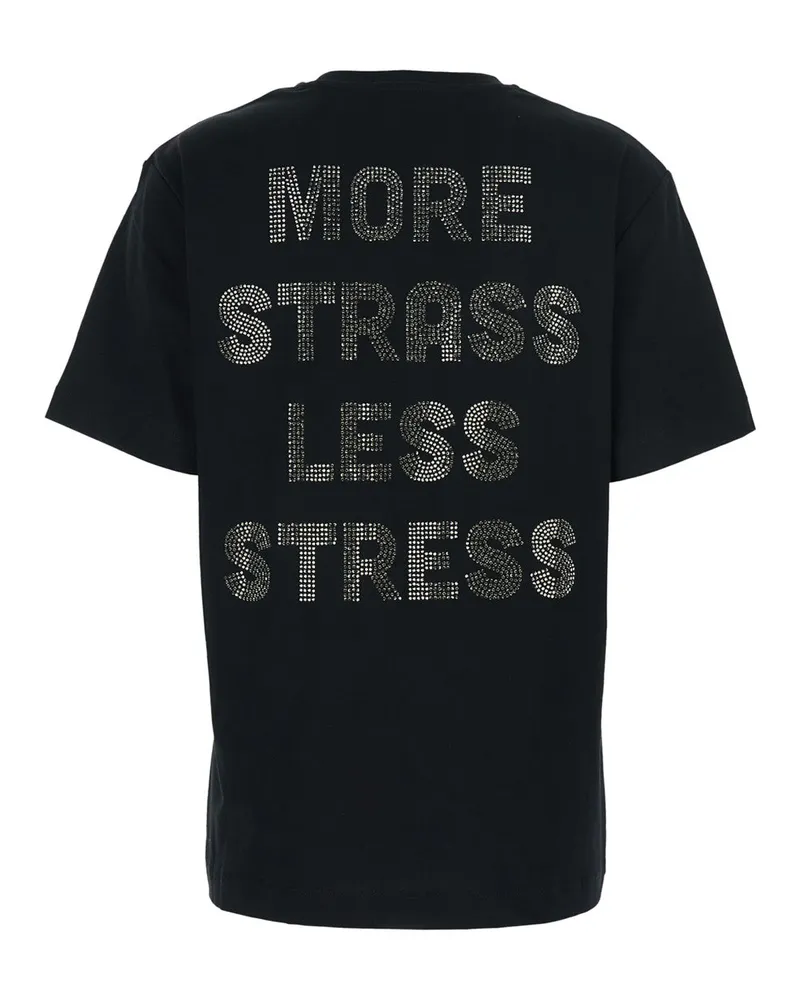 Pinko Women's T-Shirt Crew Neck Black Cotton T-Shirts & Jerseys Black