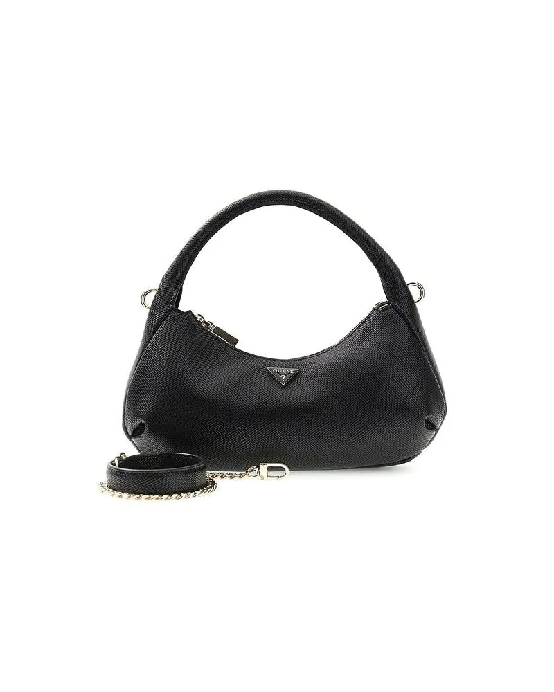 Guess Women's Hobo Bag Black Polyurethane - Handbags Black