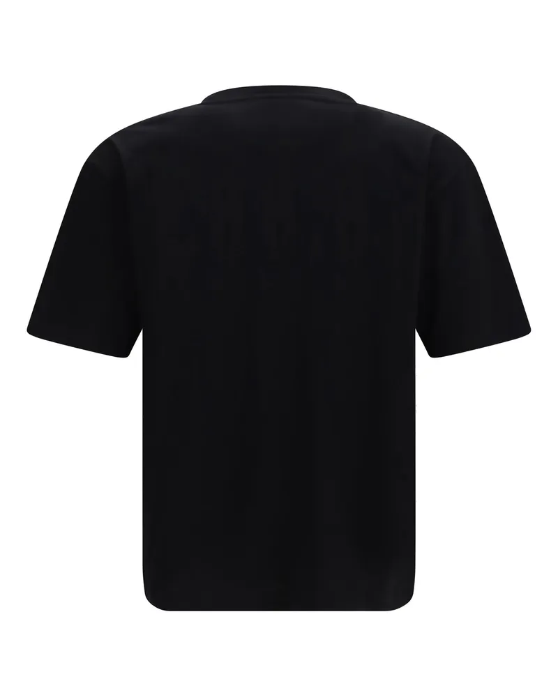 Valentino Garavani Men's Panther Cotton T-Shirt Nero-Rosso T-Shirts Nero/rosso And Polos Black