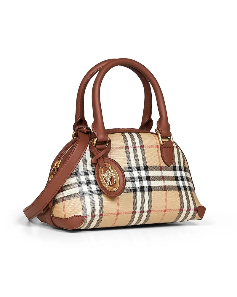 Burberry Women's Mini Handbag Primrose Beige Cotton Handbags Hand Bags Beige