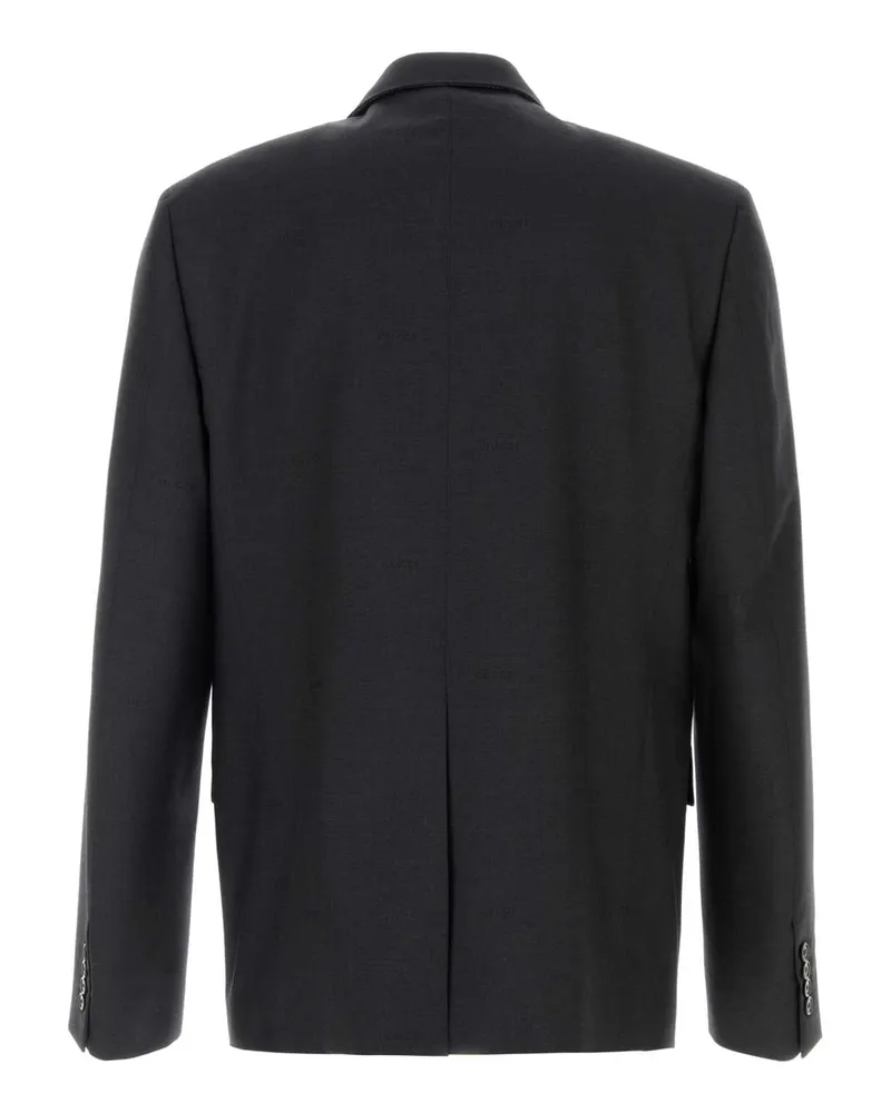 Gucci Men's Graphite Wool Blazer Charcoal Giacche E Gilet Jacket Gray
