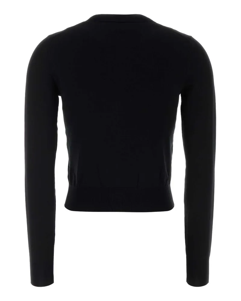 Alexander Wang Women's Black Knit Cardigan Maglieria Sweater Black
