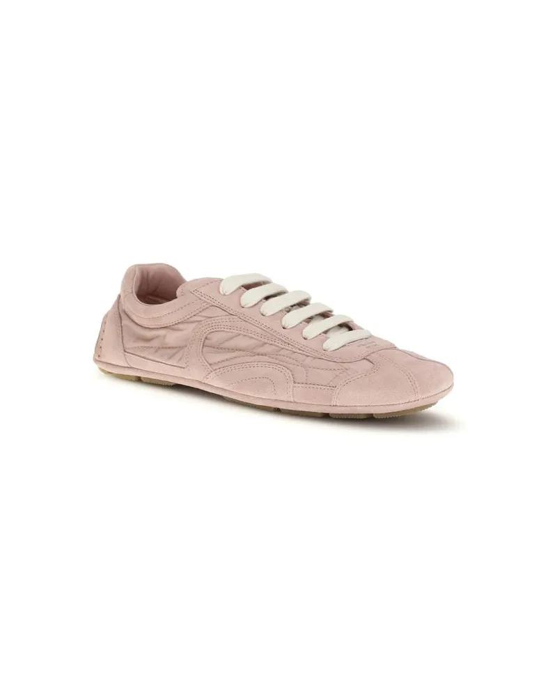 Prada Women's Multicolor Lamb Ovis Aries Sneakers Pink