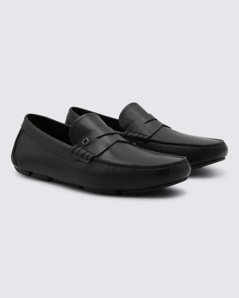 Ferragamo Men's Flat Shoes Nero _cover Le Sole Rubber Black
