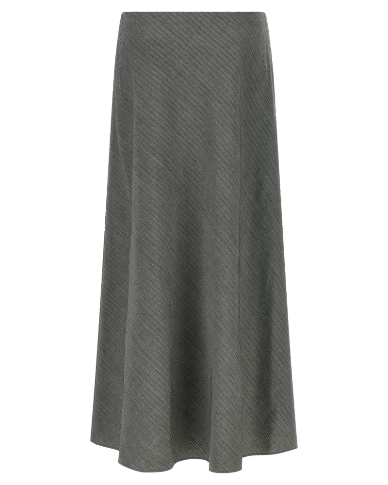Alberta Ferretti Women's Gray Viscose Mini Skirt Gray