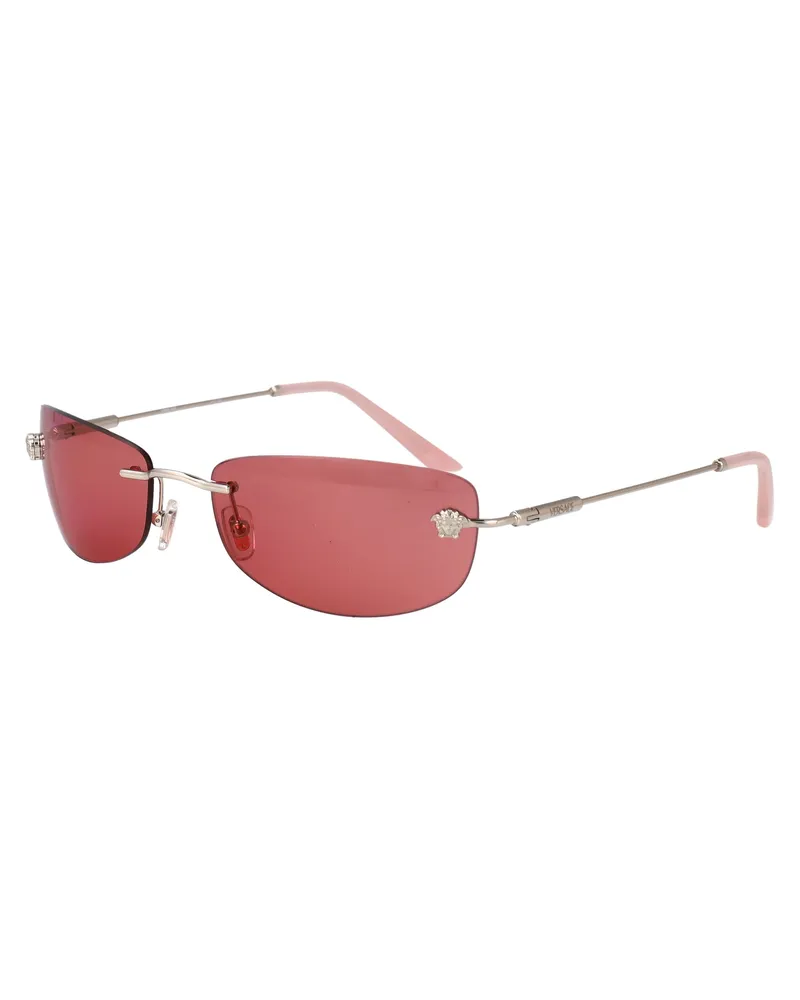 Versace 0VE2279 Metal Frame Sunglasses — Rose Rose