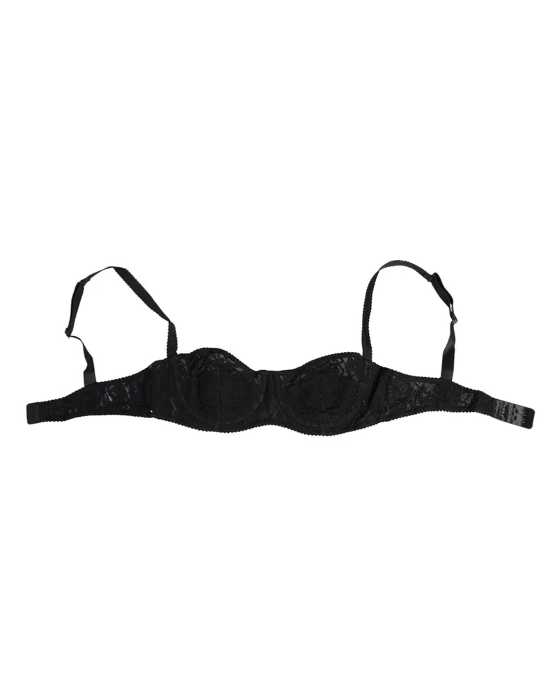 Dolce & Gabbana Women Black Lace Underwire Bra Lingerie Underwear Polyamide (nylon) Clothing Black