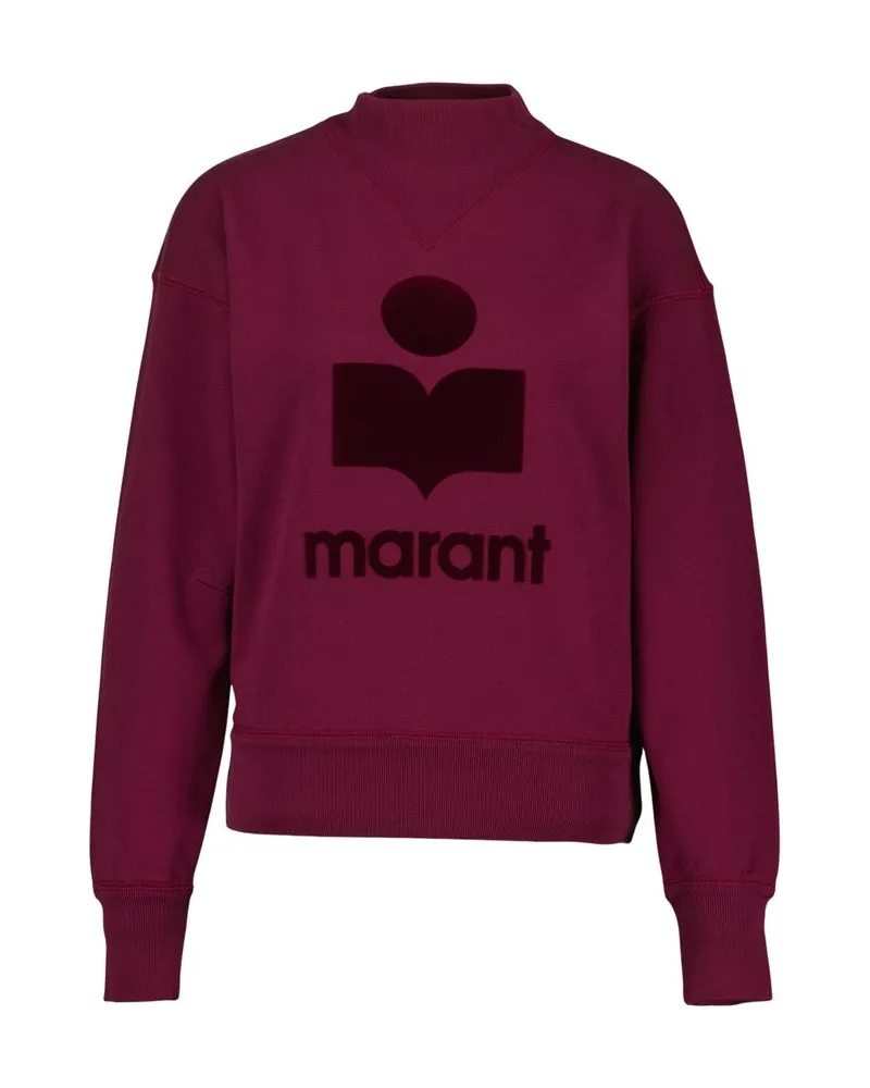 Isabel Marant Women's Moby Sweatshirt Burgundy Cotton Sweatshirts Burgundy