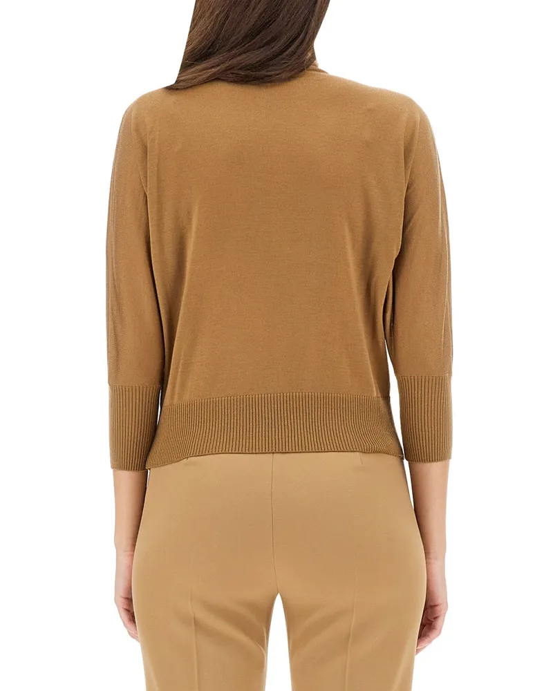 Max Mara Virgin Wool Sweater — Beige Beige