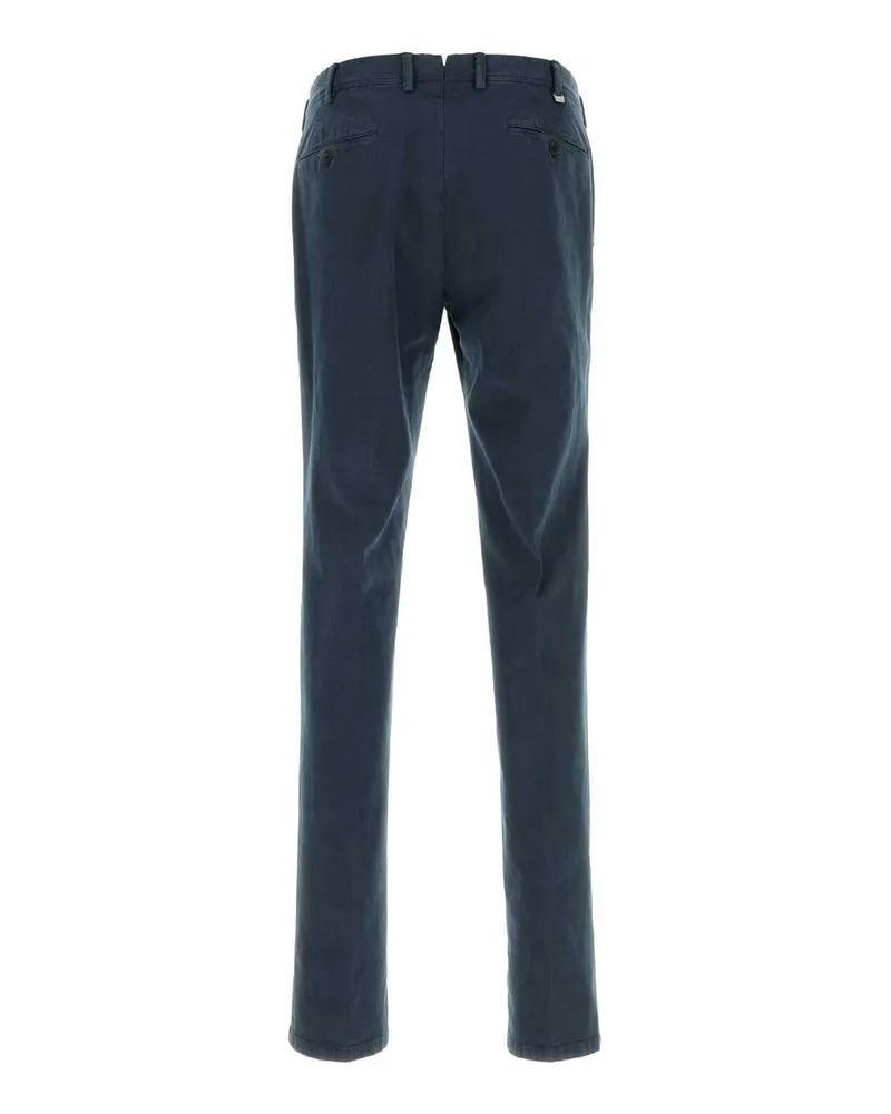 PT TORINO Men's Stretch Cotton Trousers Navy Elastane Navy