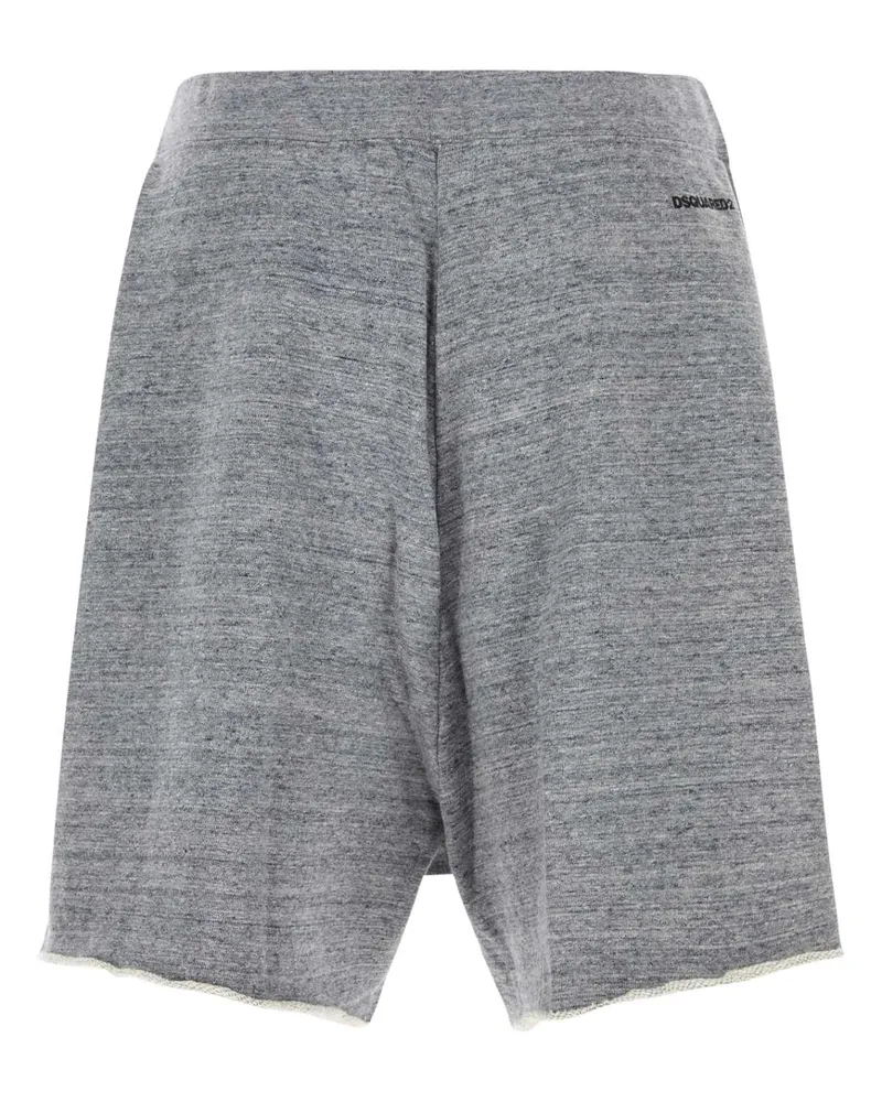 Dsquared2 Men's Grey Cotton Bermuda Shorts Greymelange Exterior Gray