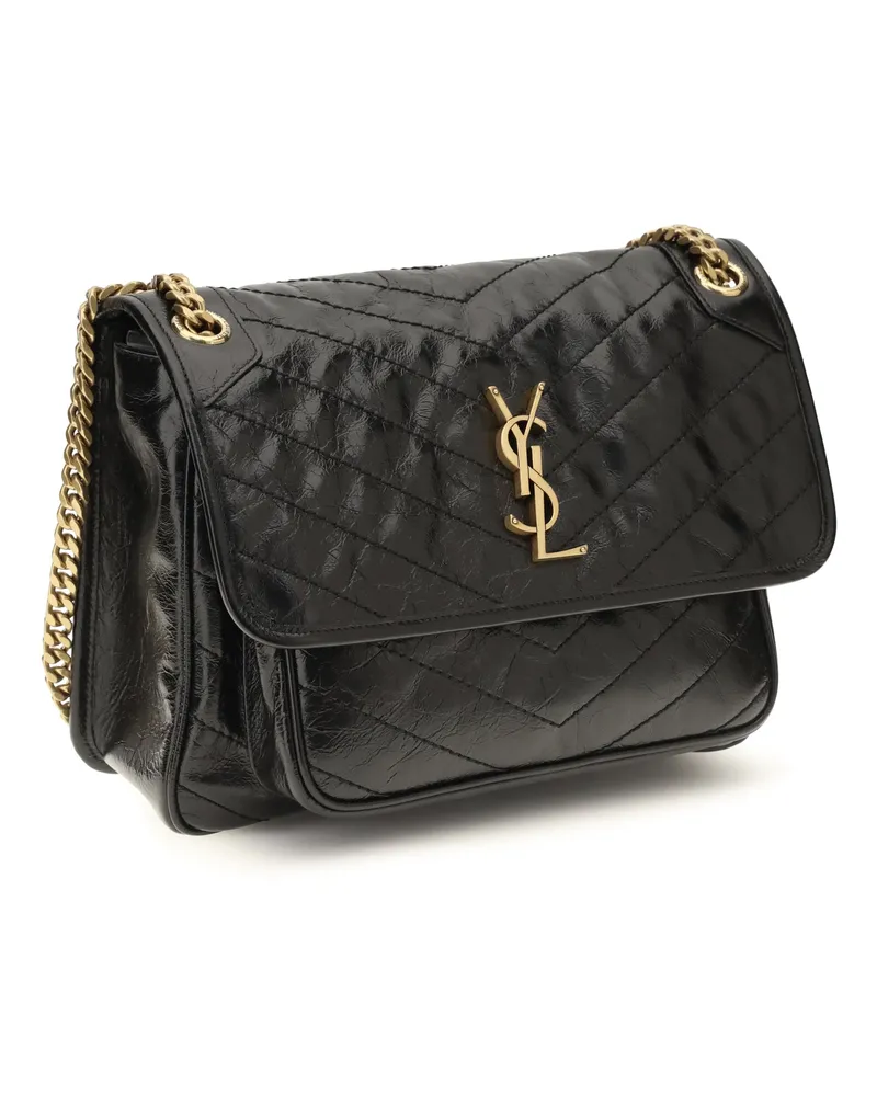 Saint Laurent Niki Shoulder Bag — Black Black