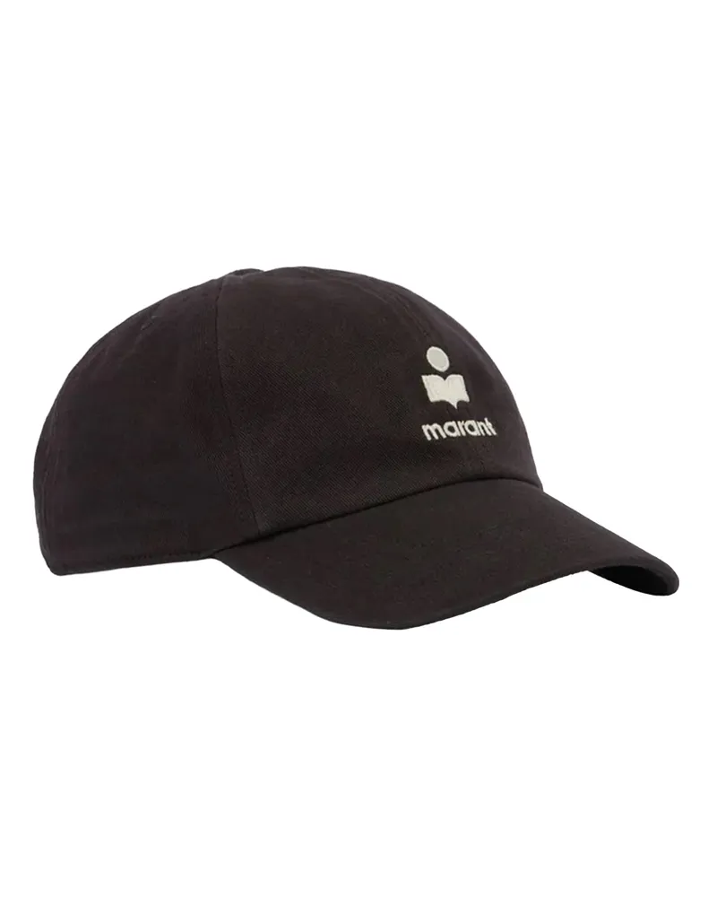 Isabel Marant Unisex Cap Tomas Washed Black Cotton Hat Black