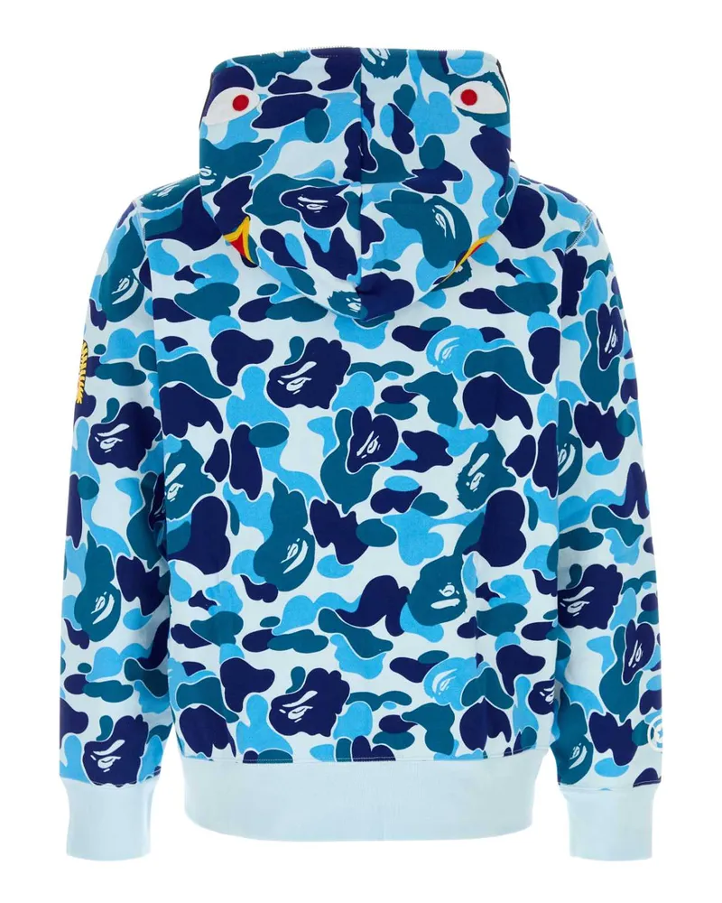 BAPE 001zpm301008m Blue Exterior: Cotton Felpe Sweater Blue