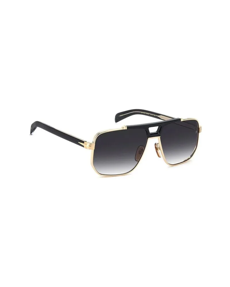 David Beckham Men's Sunglasses Gold Metal Gold