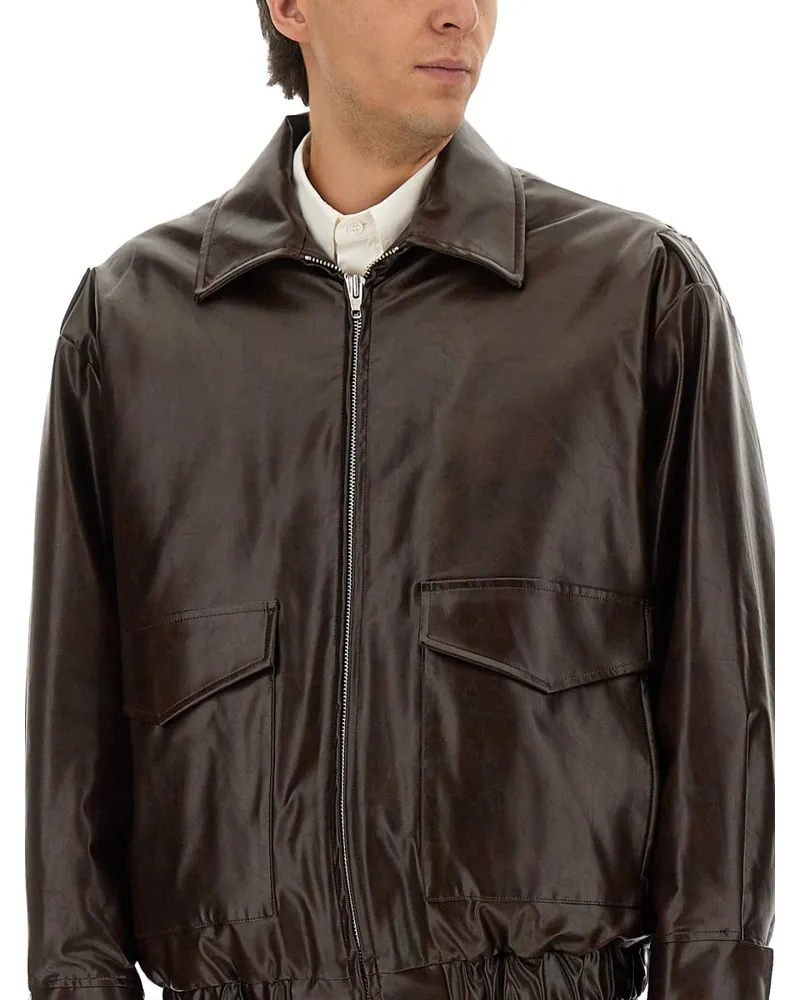 Maison Margiela Viscose Jacket — Brown Brown