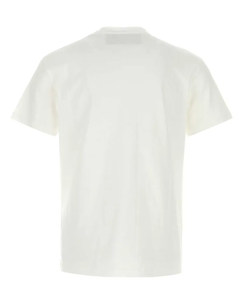 Valentino Garavani Men's White Cotton T-Shirt Bianco T-shirts And Polos White