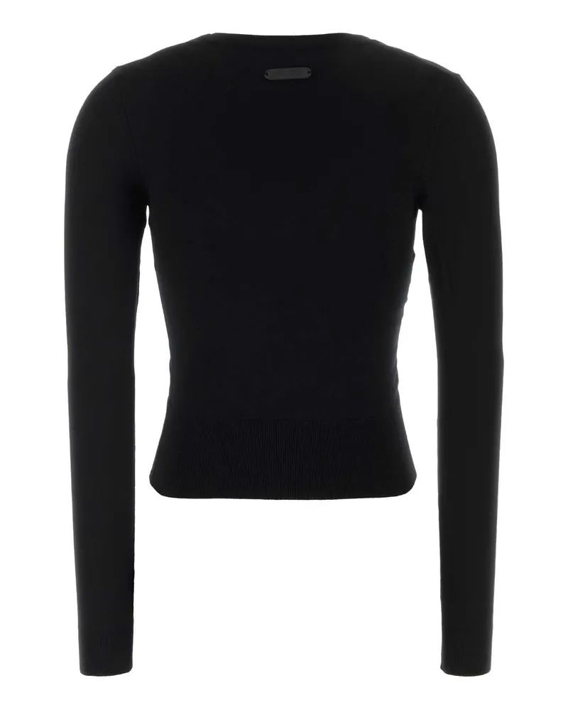 Moschino Women's Black Viscose Blend Sweater Nero Exterior: Polyester Maglieria Black
