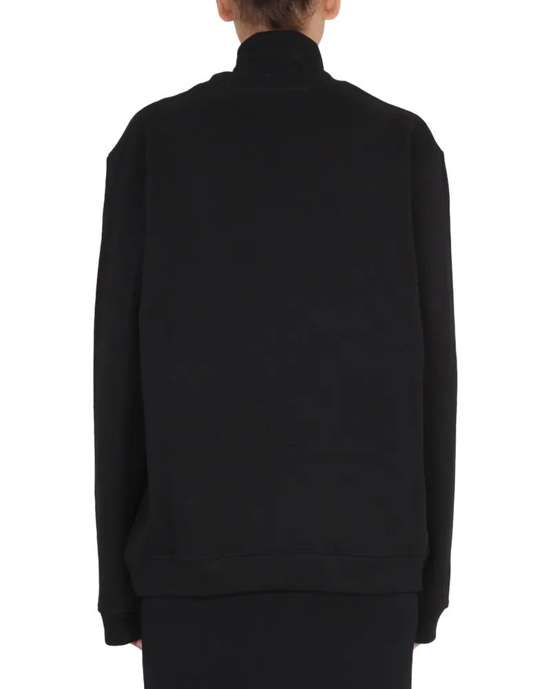 Raf Simons Crewneck Front Print Sweatshirt — Black Black