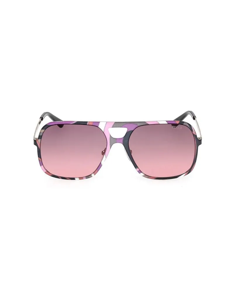 Emilio Pucci Women's Sunglasses Multicolor Metal Gold
