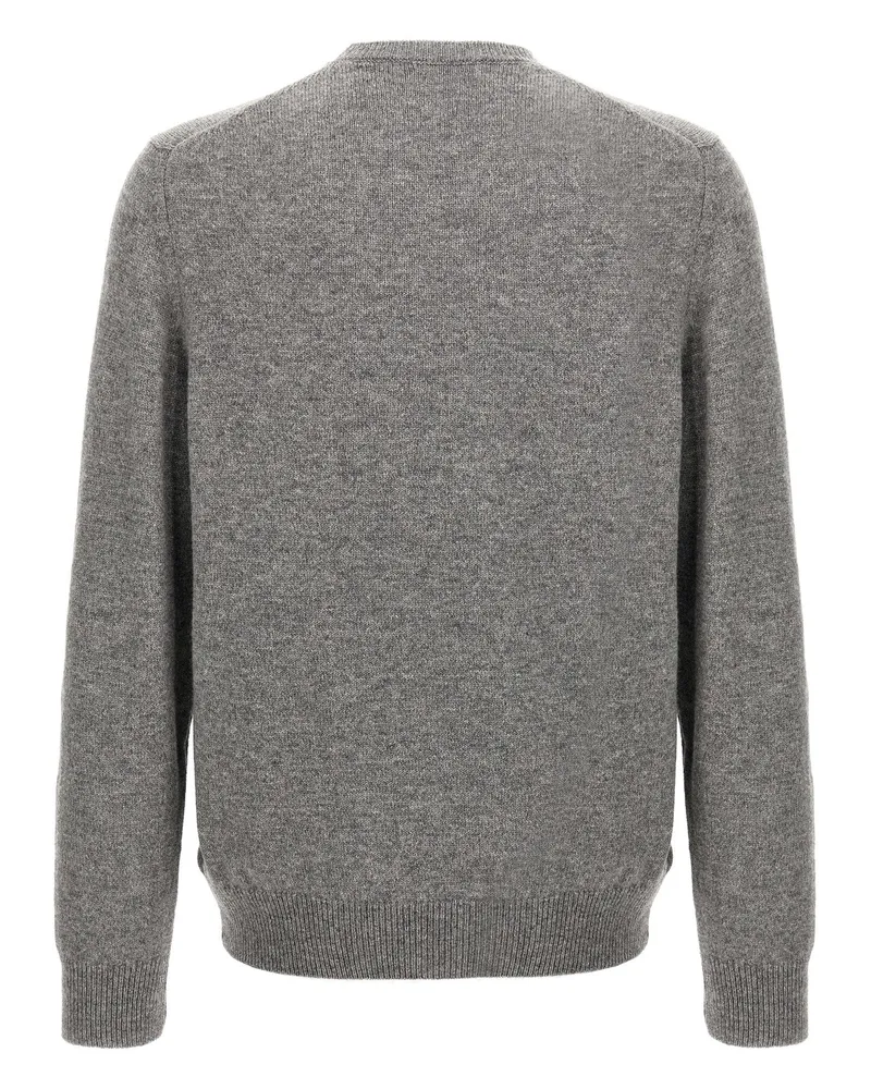 Zanone Virgin Wool Crewneck Sweater — Grey Grey