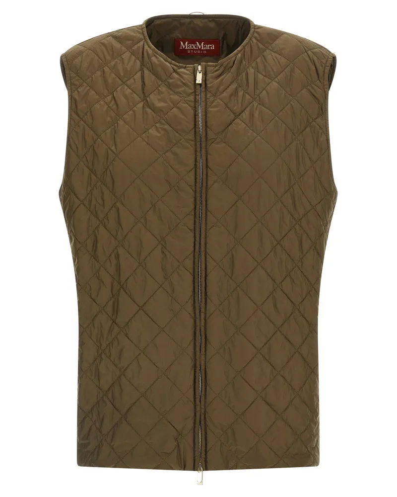 Max Mara Mstdisco Coat — Olive Olive