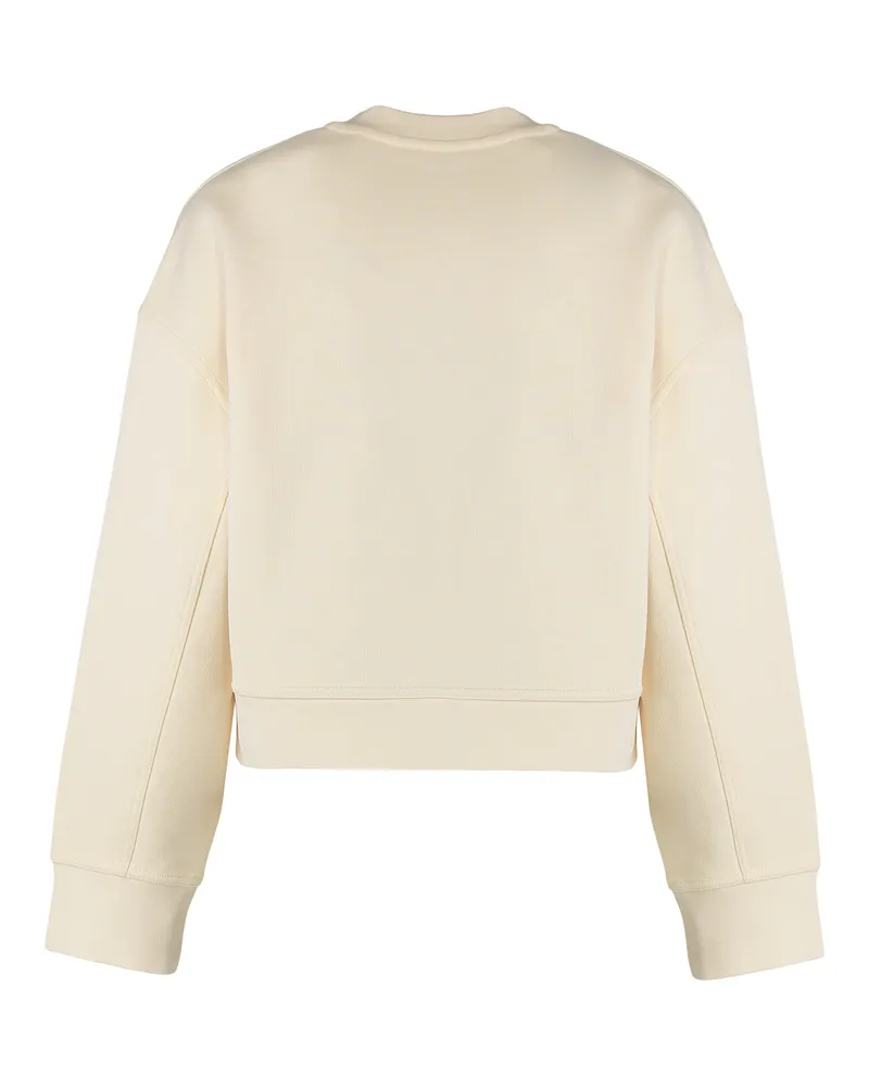 Moncler Women's Cotton Sweatshirt Beige Sweatshirts Sweater Beige
