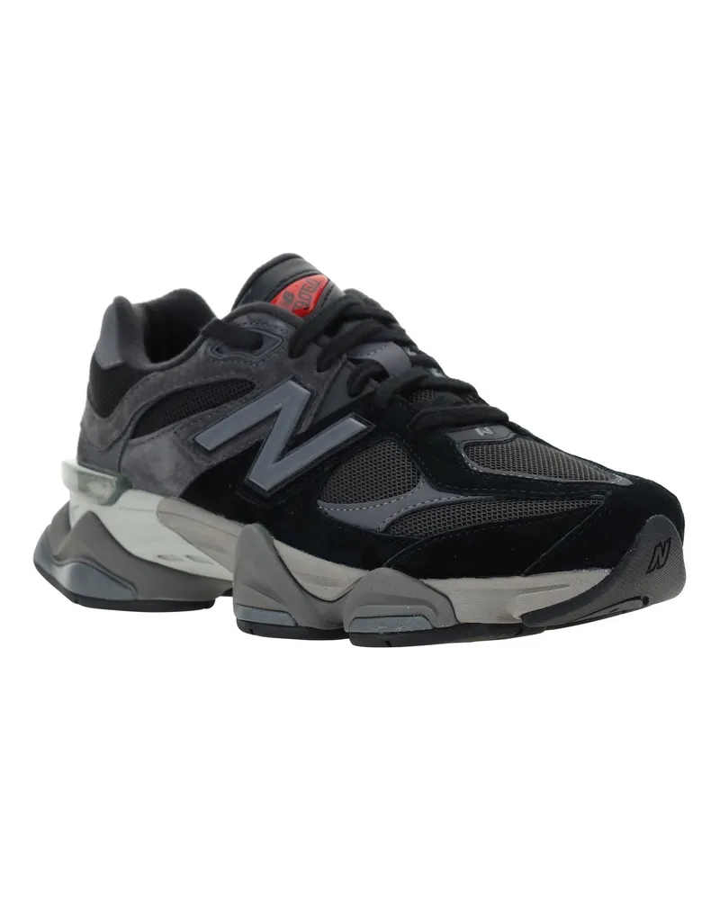 New Balance Unisex Sneakers 9060 Black Suede D Trainers Black