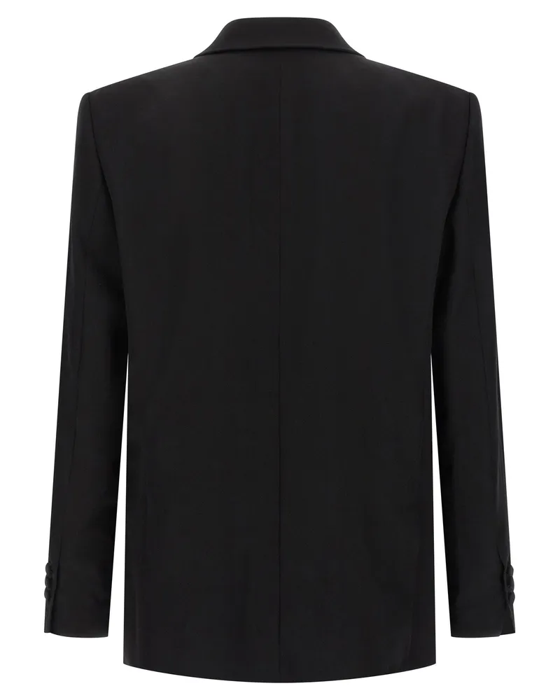 Balmain Crystal-Embellished Blazer — Black Black