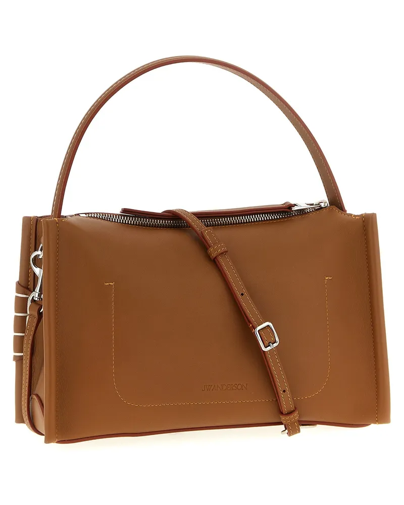 J.W.Anderson Loafer Leather Shoulder Bag — Tan Tan