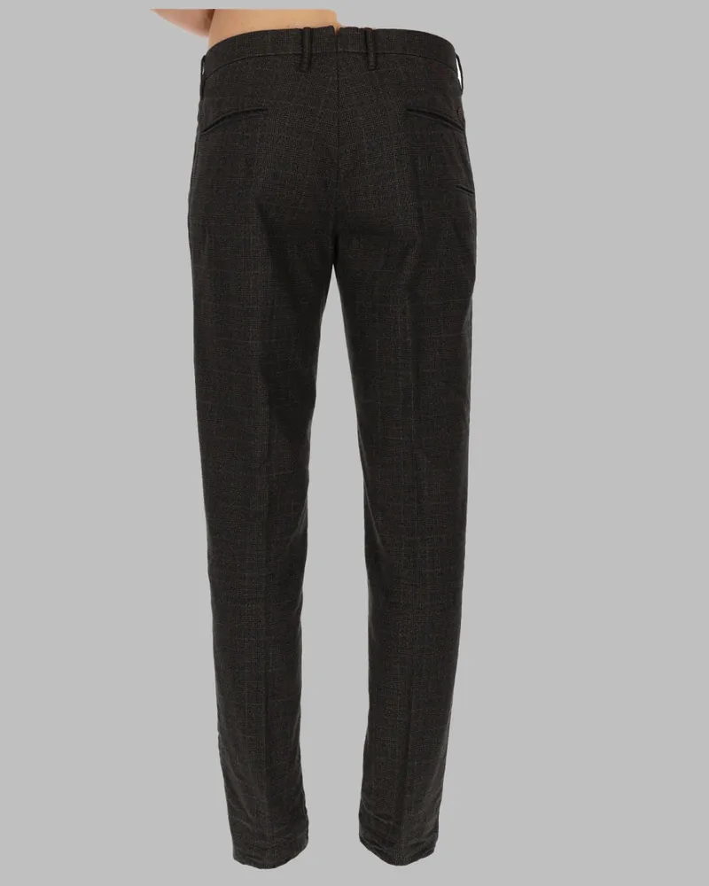 Incotex Logo Patch Cotton Jeans — Brown Brown