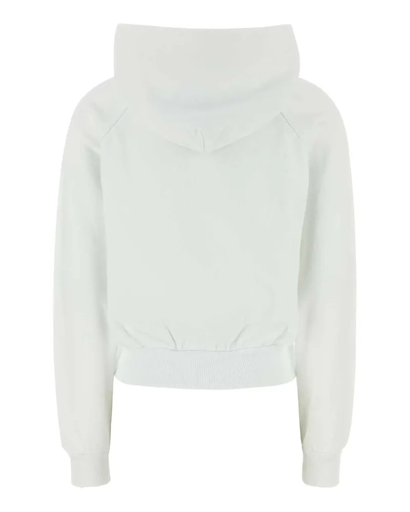 Prada Women's White Cotton Sweatshirt Bianco Felpe Sweater White
