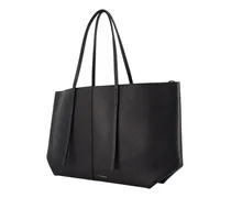 Abilla Calfskin Leather Tote Bag — Black