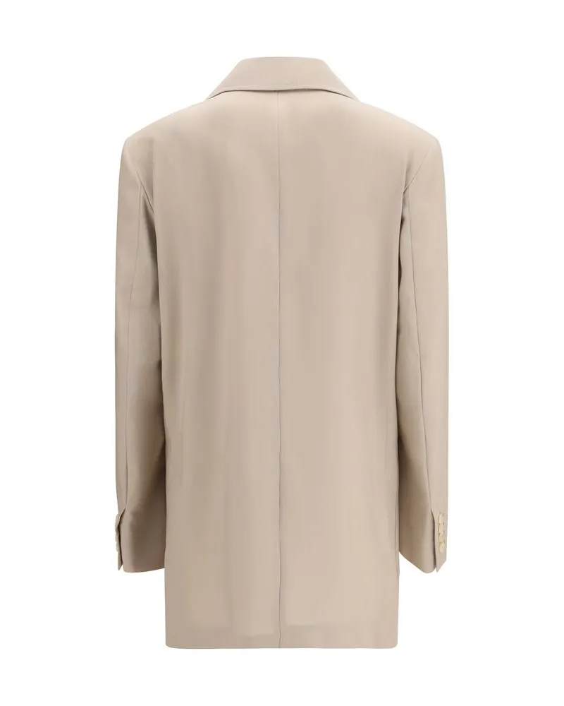 Max Mara Women's Beige Wool Blazer Clothing Beige