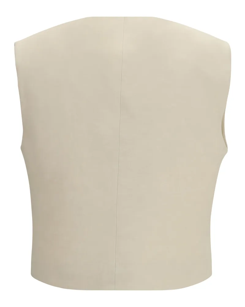 P.A.R.O.S.H. Women's Wool Gilet Sabbia Viscose Blazers & Vests Beige