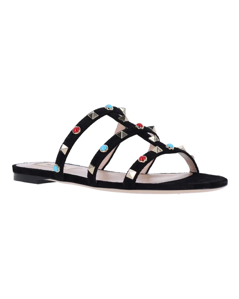 Valentino Garavani Women's Sandals Black Leather Black