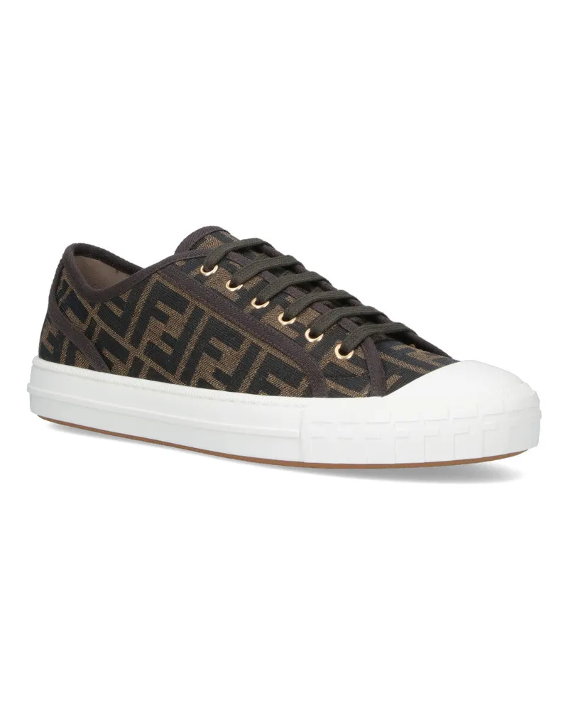 Fendi Men's Sneakers Brown Polyamide Brown