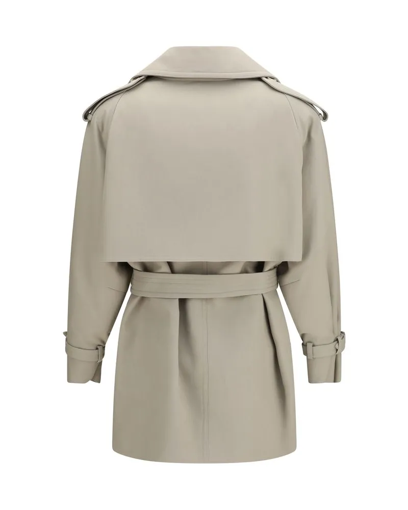 Max Mara Women's Beige Cotton Trench Coat Clothing Beige