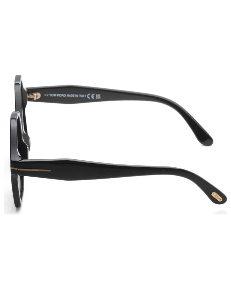 Tom Ford Men's Preloved -  Womens Romy 56 Shiny Black Sunglasses Ft1032-01a-56 One Color Black