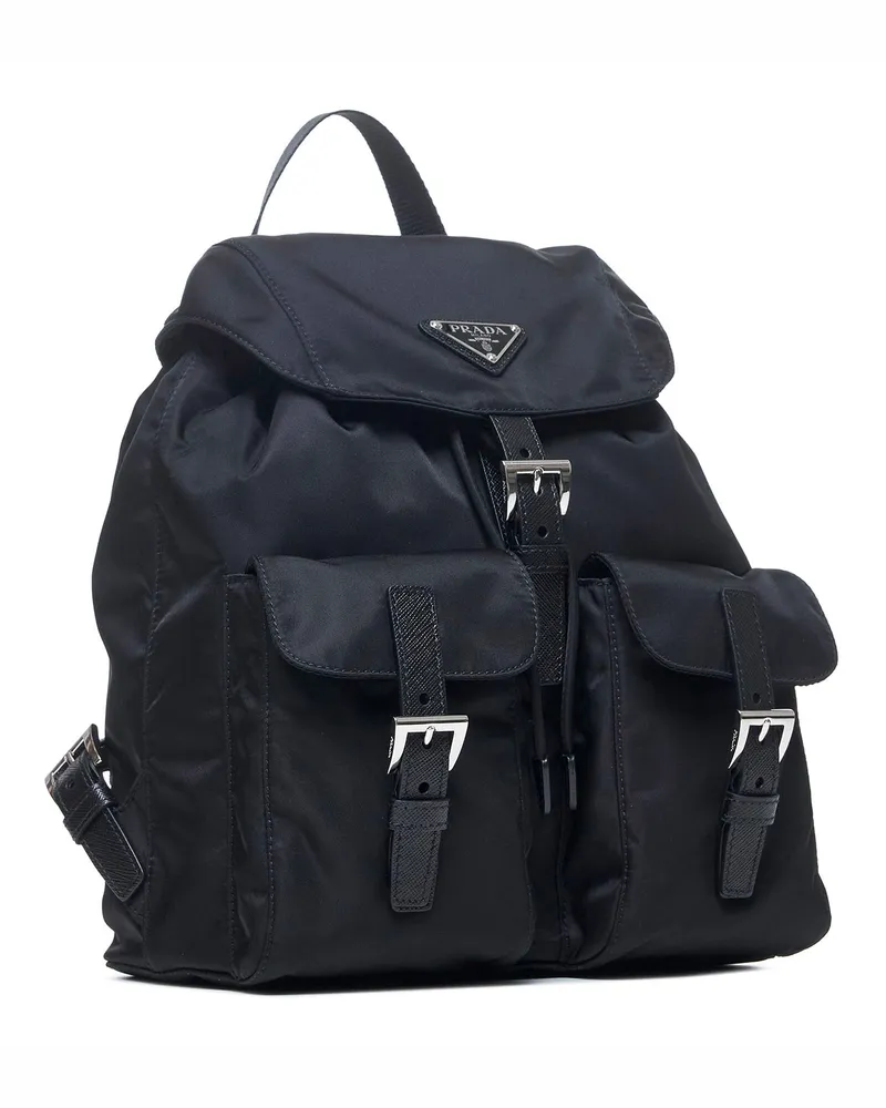 Prada Re-Nylon Backpack — Black Black