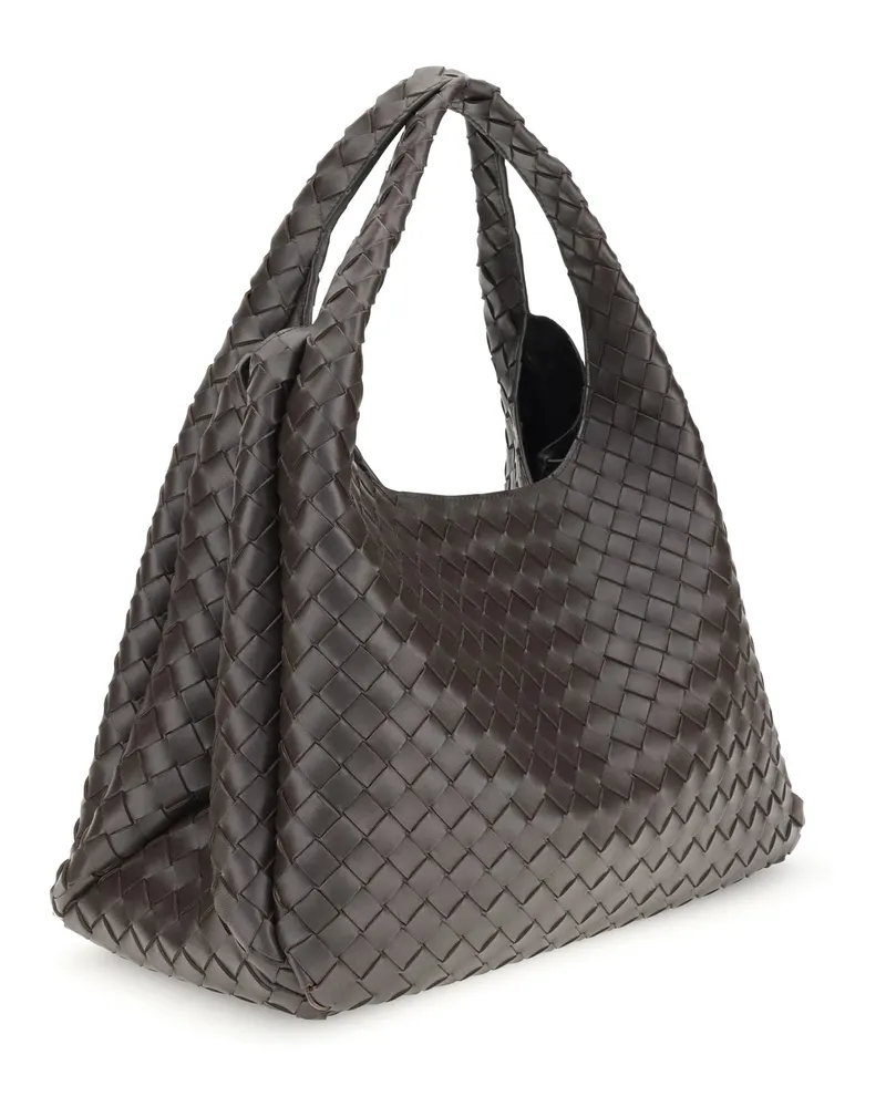 Bottega Veneta Women's Shoulder Bag Campana Large Fondant-M Brass Lambskin Gray