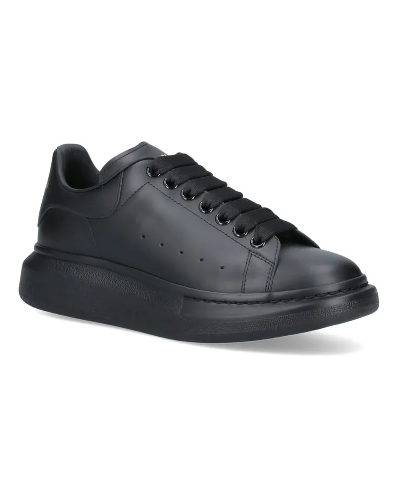Alexander McQueen Men's Sneakers Black Calf Leather Black