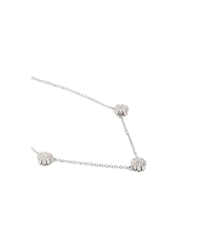 DAMIANI 18kt White Gold Marguerita Diamond Necklace Continuty White